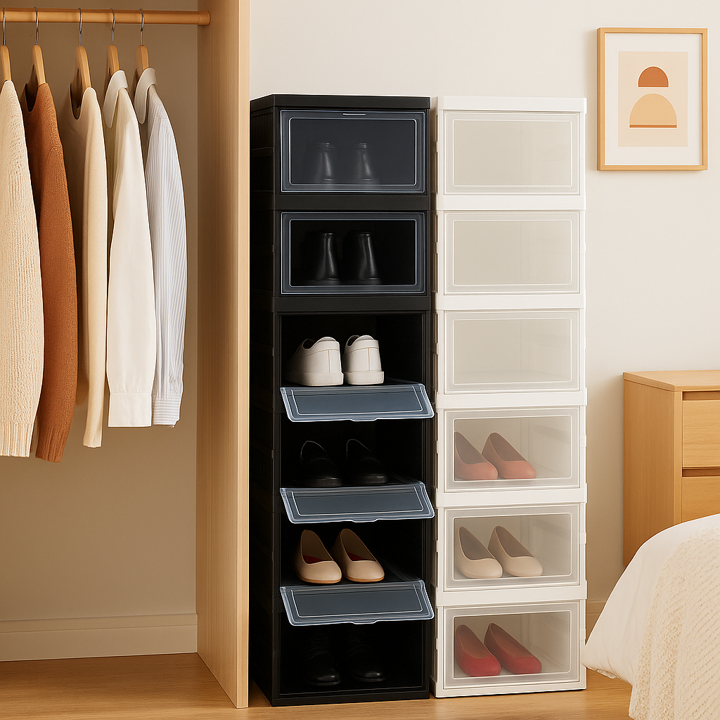 Zapatero plegable de 6 niveles