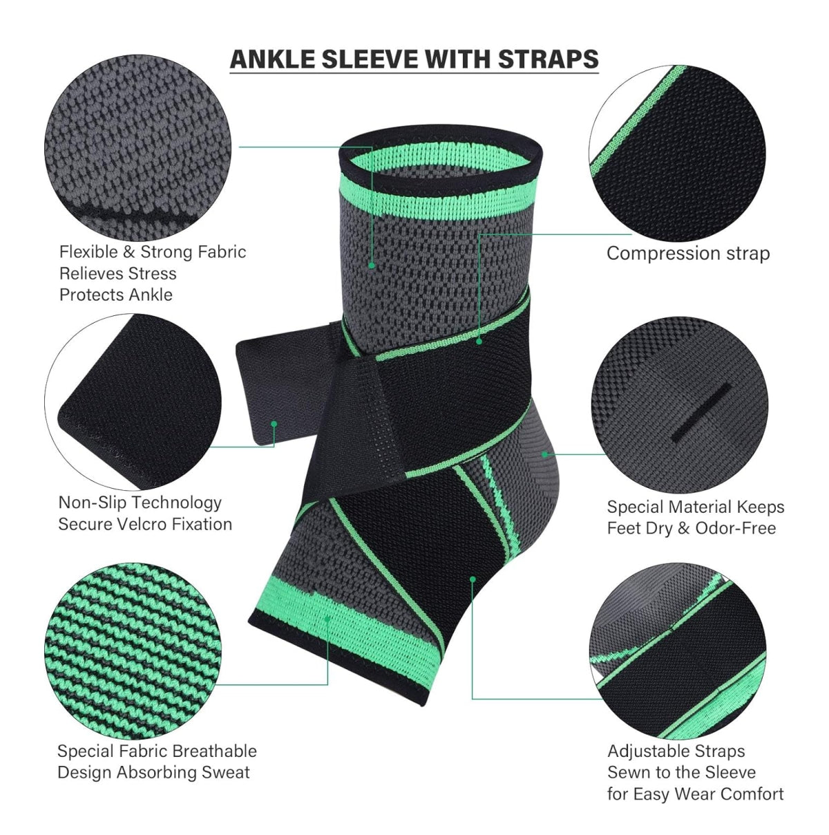 Tobillera de compresion ajustable