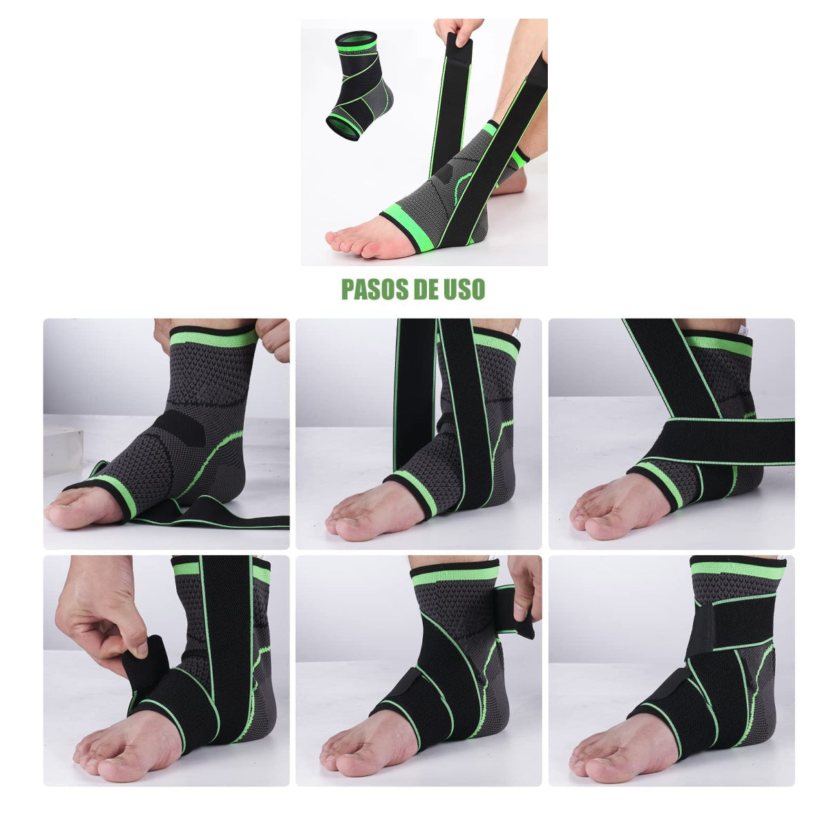 Tobillera de compresion ajustable