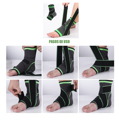 Tobillera de compresion ajustable